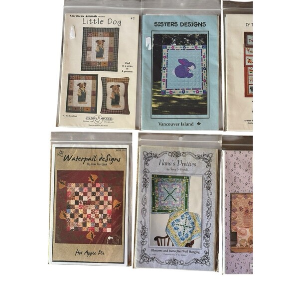 Vintage Quilt Pattern Applique Lot Country Rabbit Shoes Dog Rabbit Santa Ducks - Picture 4 of 7